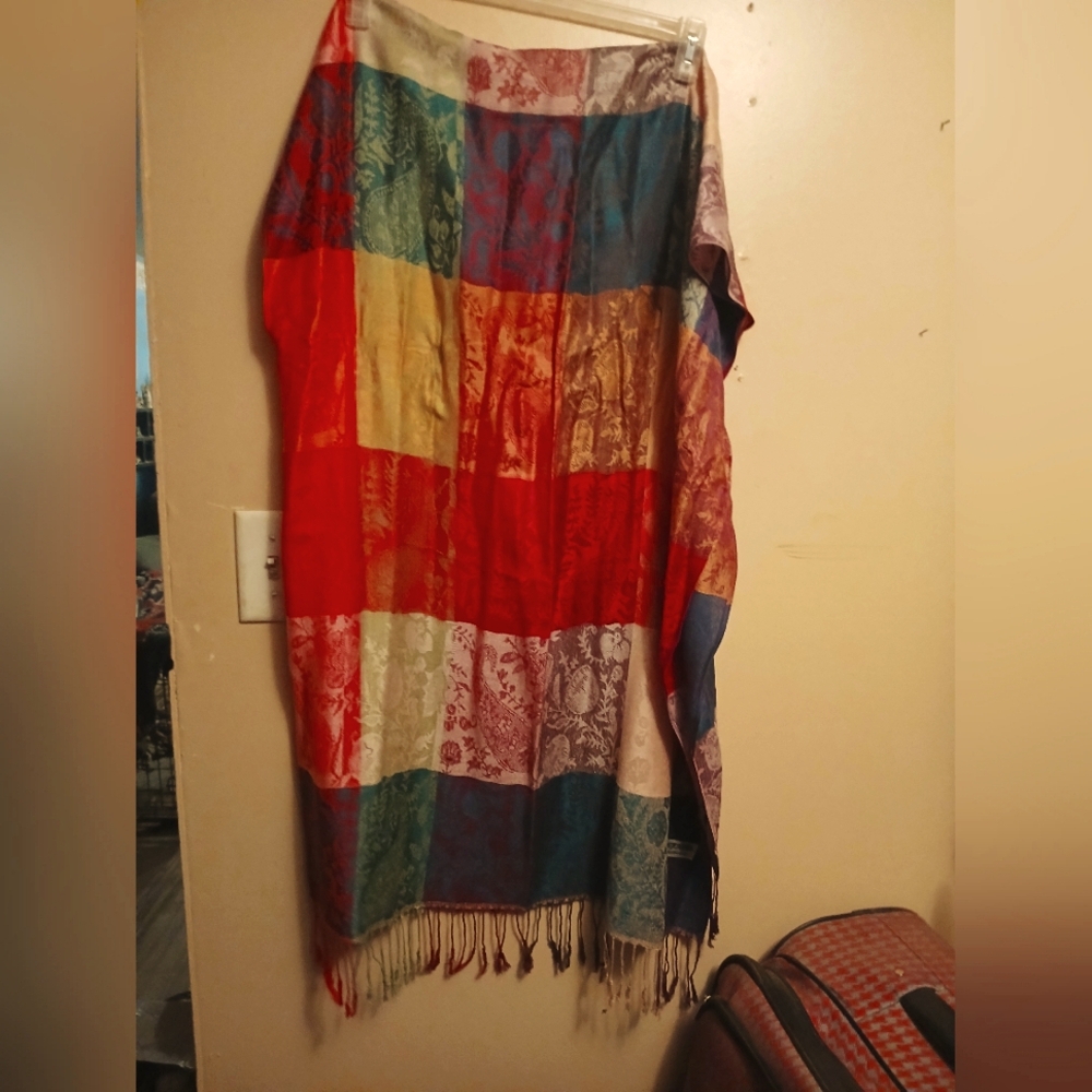 Pashmina scarf(many vibrant colors) 55%Pashmina 45%silk
